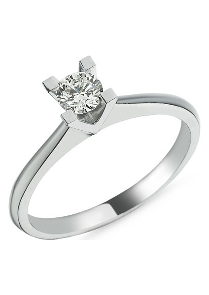0,56CT Pırlanta Tektaş Yüzük - 18K