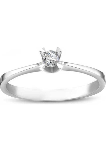 0.11CT Pırlanta Tektaş YÜZÜK-18K fiyatları