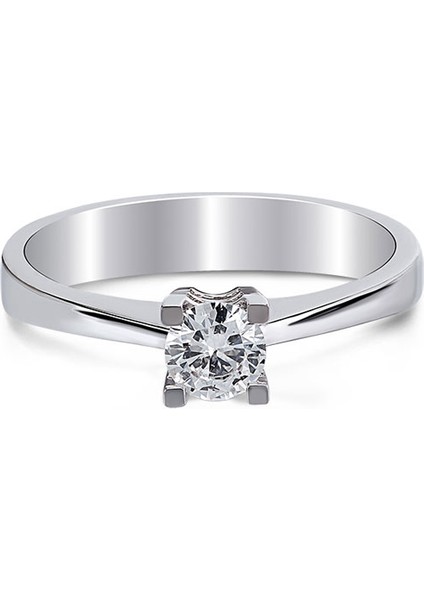 0,50CT Pırlanta Tektaş Yüzük - 18K fiyatları