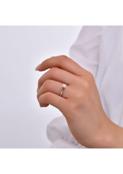 0,50CT Pırlanta Tektaş Yüzük - 18K modelleri