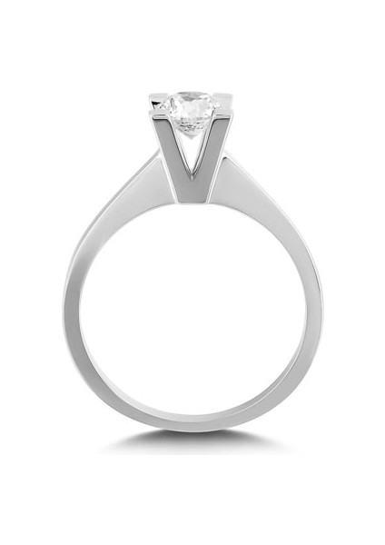 0.41CT Pırlanta Tektaş Yüzük - 14K