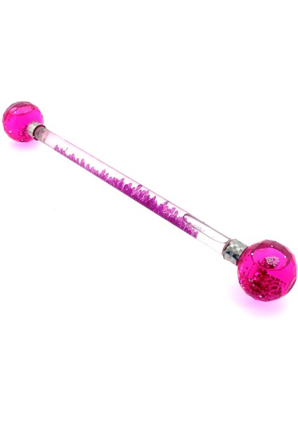 Parıltılı Pembe Simli Baton