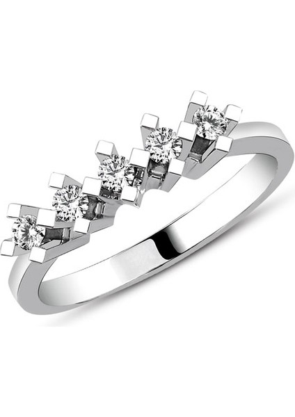 0.42CT Pırlanta Beştaş YÜZÜK-14K