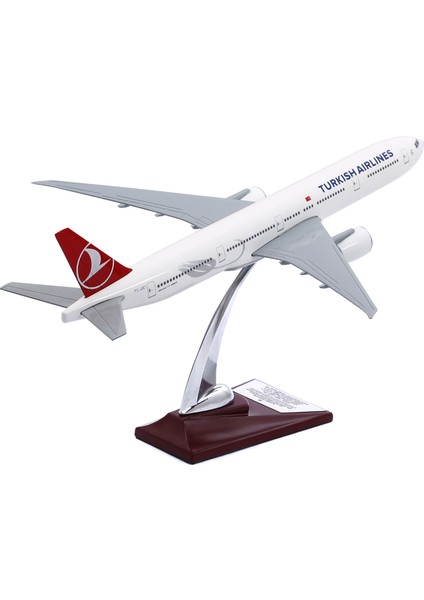 1:200 Boeing 777-300 Thy Lisanslı Model Uçak, Thy Uçak Maketi, Uçmayı Sevenler Için Dekoratif Kaideli Ürün, Koleksiyonerler Için Uçak