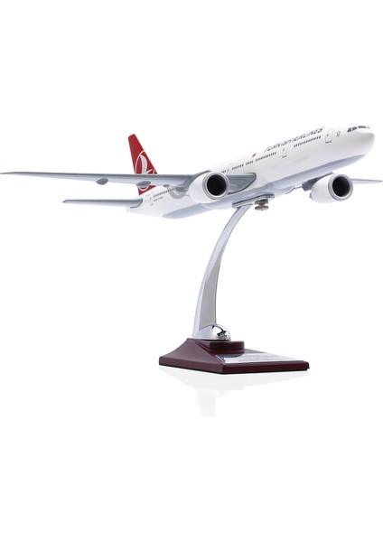 1:200 Boeing 777-300 Thy Lisanslı Model Uçak, Thy Uçak Maketi, Uçmayı Sevenler Için Dekoratif Kaideli Ürün, Koleksiyonerler Için Uçak