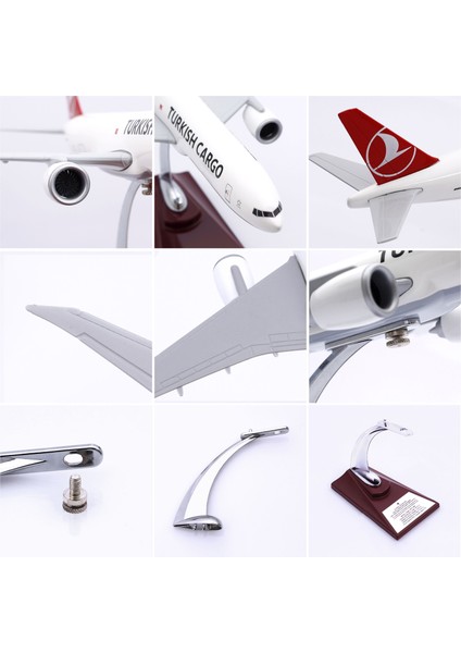 1:200 Boeing 777-300 Thy Lisanslı Model Uçak, Thy Uçak Maketi, Uçmayı Sevenler Için Dekoratif Kaideli Ürün, Koleksiyonerler Için Uçak