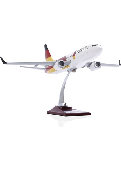 1:100 Boeing 737-800 Almanya Tasarımlı Uçak Maketi, 1/100 Ölçek Model Uçak, Havacılık Meraklıları Için Hediye, Koleksiyoner Hediyesi