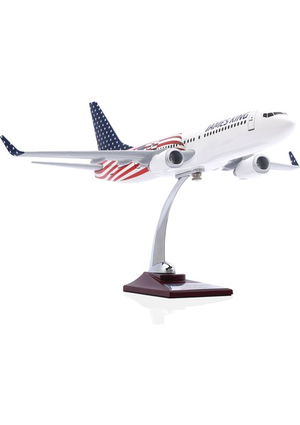 1:100 Boeing 737-800 Abd Tasarımlı Uçak Maketi, 1/100 Ölçek Model Uçak, Havacılık Meraklıları Için Hediye, Koleksiyoner Hediyesi