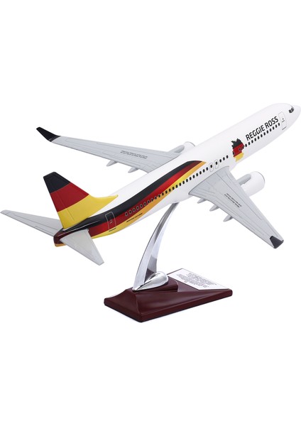 1:100 Boeing 737-800 Almanya Tasarımlı Uçak Maketi, 1/100 Ölçek Model Uçak, Havacılık Meraklıları Için Hediye, Koleksiyoner Hediyesi