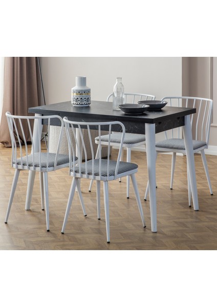 Münih 4 Sandalyeli Mutfak Masa Takımı