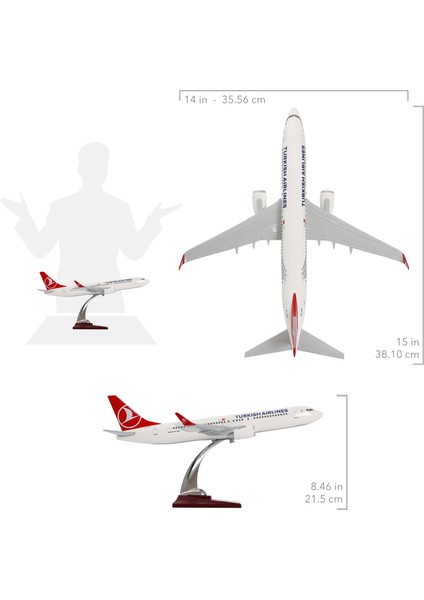 Boeing 737 - 800 Thy Lisanslı Model Uçak