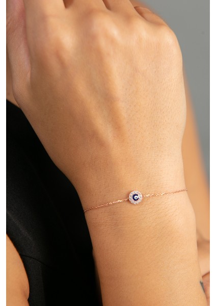 Kadın Nazar Model 925 Ayar Gümüş Bileklik fiyatları