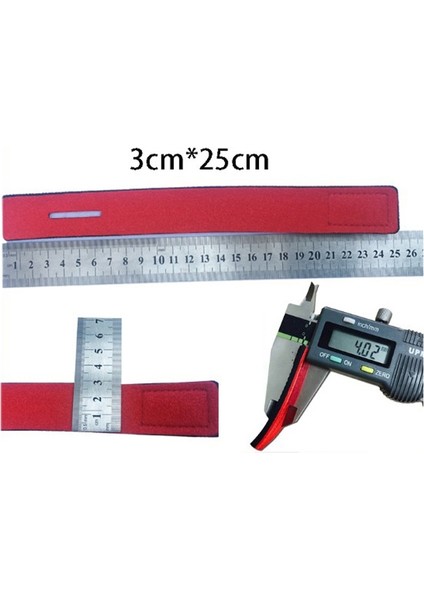 6 Adet Neopren Kaymaz Olta Kayış Elastik Olta Kayış (Kırmızı) (Yurt Dışından)