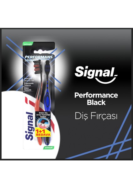 Diş Fırçası  Performance Black 2 Kat Yumuşak 31 GR 1+1