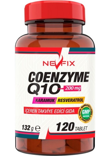 Coenzyme Q10 200 Mg Koenzim Resveratrol Q10 Karamuk 120 Tablet