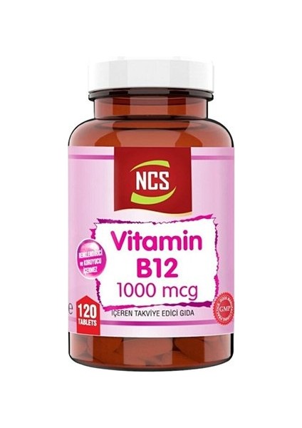 Vitamin B12 Metilkobalamin 1000 Mcg 120 Tablet