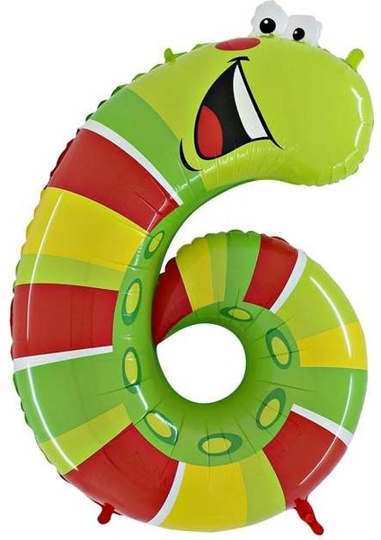 Tırtıl 6 Yaş Jumbo Folyo Balon