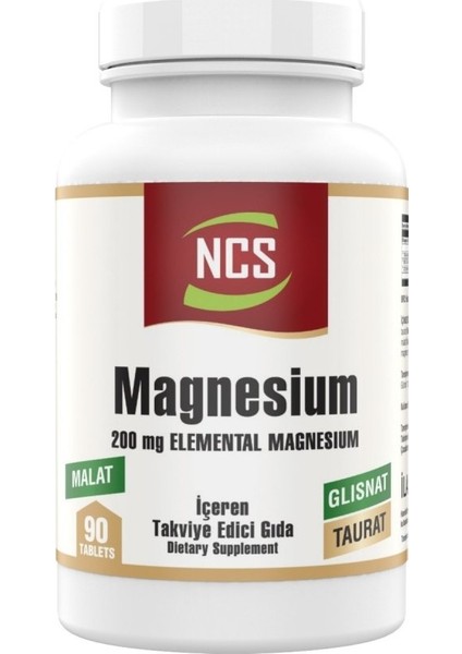 Magnesium 200 Mg Malat Taurat Glisinat 90 Tablet 2 Kutu modelleri