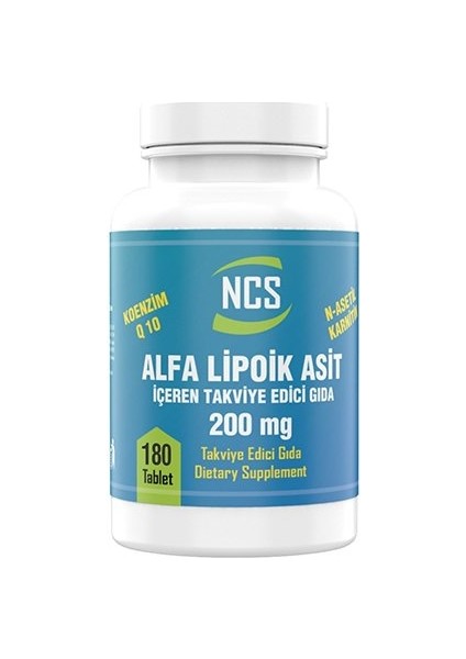 L-Carnitine Alpha Lipoic Acid Koenzim Q10 180 Tablet 3 Kutu