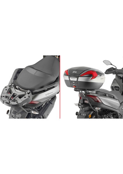 SR2150 Yamaha X-Max 125 (18-20) - X-Max 250-300 (17-20) - X-Max 400 (18-20) Arka Çanta Taşıyıcı