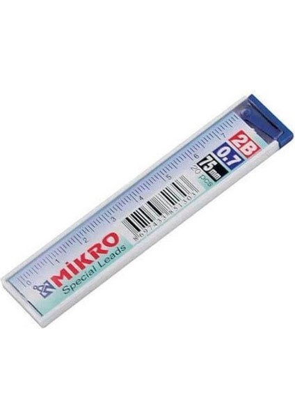 Min 0.7 mm Cetvelli Kalem Ucu 75 mm Mikro Uç 6 Adet