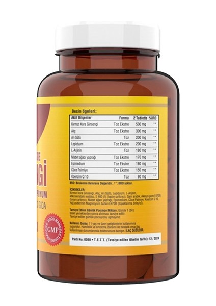 Korean Red Ginseng 120 Tablet 2 Kutu