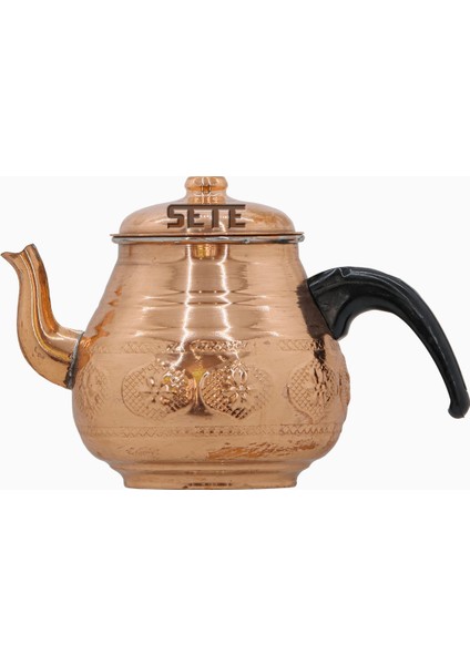 Bakır Demlik Nakış Desenli