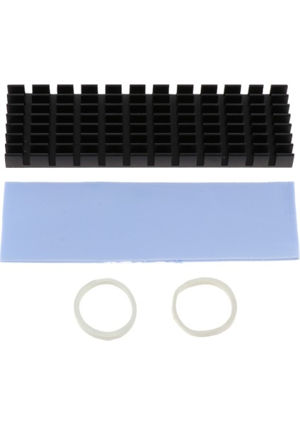 F Fityle M.2 2280 SSD Soğutucu Soğutucu Soğutma Kiti + Silikon Esaslı Termal Pad Siyah (Yurt Dışından)