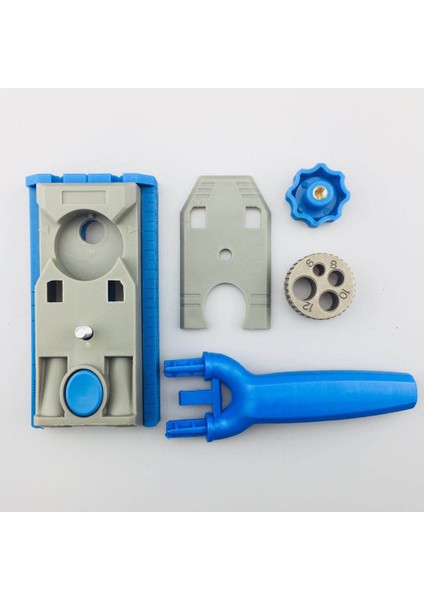 F Fityle Mini Cep Delik Jig Kiti Ortak Aracı Ağaç Işleme Eğik Matkap Kılavuzu Bits Set