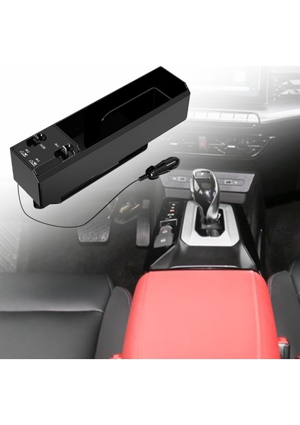 Çok Fonksiyonlu Çift USB Şarj Araba Koltuğu Cüzdan Telefon Kupası Tutucu Oto Için Bluetooth Uyumlu Kulaklık ile (Yurt Dışından) fiyatları