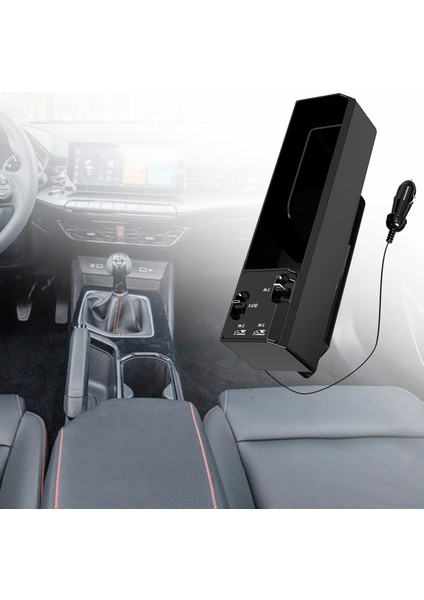 Çok Fonksiyonlu Çift USB Şarj Araba Koltuğu Cüzdan Telefon Kupası Tutucu Oto Için Bluetooth Uyumlu Kulaklık ile (Yurt Dışından) modelleri