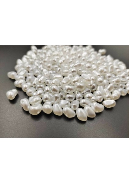 Yamuk Inci Formsuz Inci Beyaz 50 Adet (6*9 Mm)