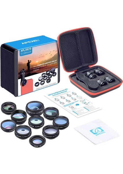 F Fityle 10 In 1 Telefon Kamera Lens Kiti Makro Radyal Çoğu Telefon Akıllı Telefonlar Kamera Için (Yurt Dışından) fiyatları