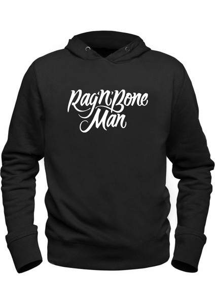 Rag'n'bone Man Resimli Baskılı Siyah Sweatshirt