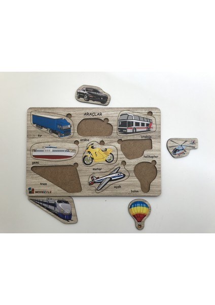 3'lü Süper Set Ahşap Eğitici Öğretici Yapboz Bulmaca Hayvanlar- Sayılar -Araçlar Bultak Ahşap Puzzle modelleri