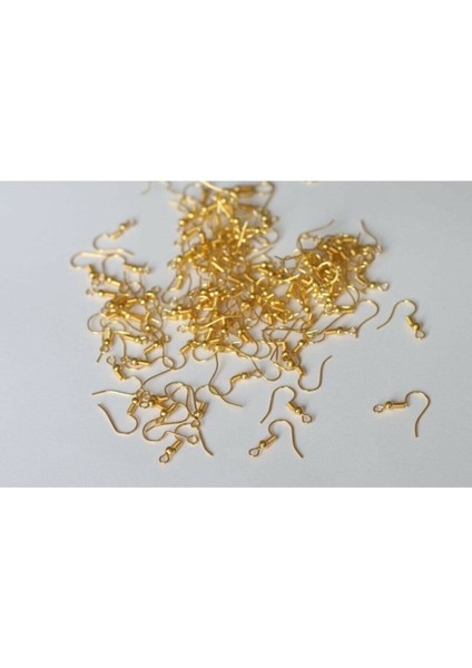 Gold Renk Küpe Kancası Küpe Klipsi 100 Adet