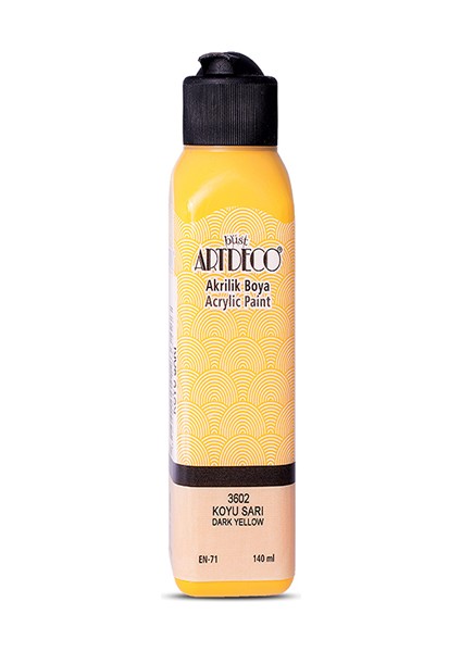 Akrilik Boya 140 ml Koyu Sarı 070R-3602