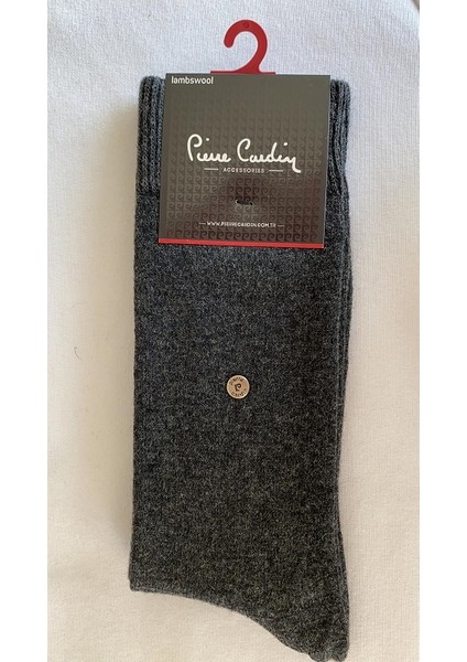 Pierre Cardin 6'lı Erkek Lambswool Yün Çorap (Gri)