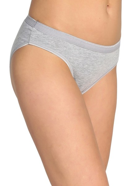 Kadın 6'lı Paket Bikini Slip Külot (Beyaz)