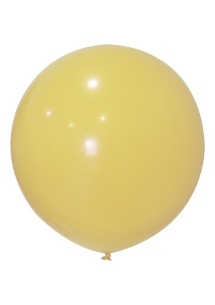 Balon Jumbo Düz 24 Inc Makaron Vanilya 60 cm ( 3 Adet )