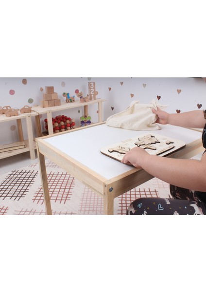 Montessori Eğitici Oyuncakları Ahşap Ip Geçirme Oyunu 3 Parça fiyatları