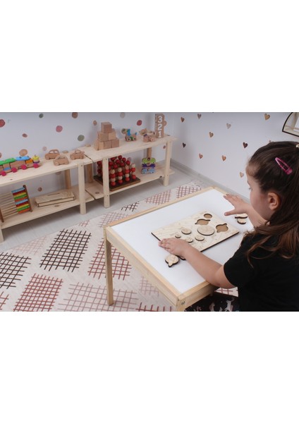 Doğal Ahşap Eğitici Oyun Basit Matematik 4 Işlem