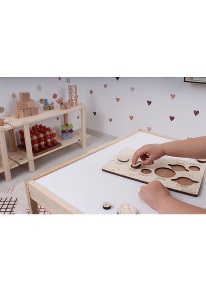 Doğal Ahşap Eğitici Oyun Basit Matematik 4 Işlem modelleri