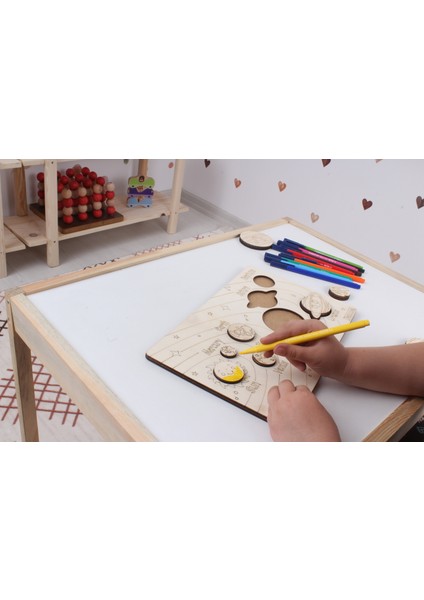 Doğal Ahşap Eğitici Oyun Basit Matematik 4 Işlem fırsatları