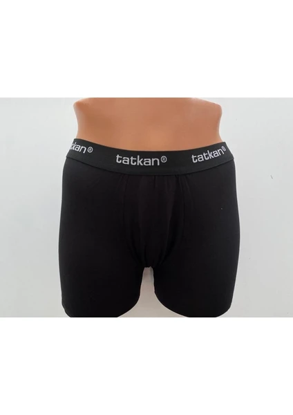 Erkek 5'li Modal Penye (Likralı Esnek) Spor Kesim Slim Fit Boxer Külot  (Siyah)