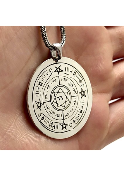 Celcelutiye ve Ismi Azam Vefki Esma Erkek Kadın Gümüş Kolye Zincir indirimleri