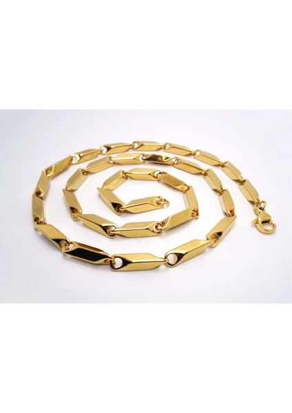 Snapy Altın Kaplama Erkek Çelik Kolye Zincir fiyatları