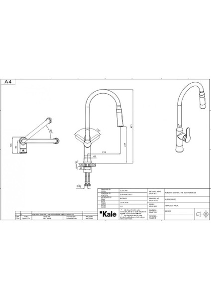 Master Pull Down Mutfak Bataryası fiyatları