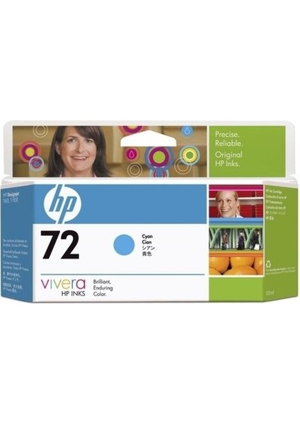 C9371A Cyan Mürekkep Kartuş 72