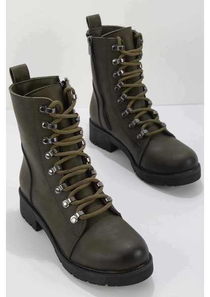 Haki Nubuk Kadın Bot & Bootie K02839024201